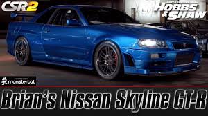 None of our partner shops or mates has this currently for sale. Csr Racing 2 Brian S Nissan Skyline Gt R R34 Nismo S Tune Hobbs Shaw Hobbs Redemption Youtube