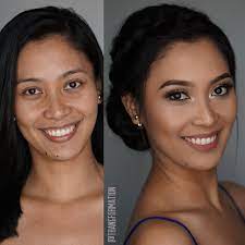 Makeup Before And After Bridal Makeup Oc Makeup Artist Updo Bridal Hair Oc Hair Stylist Asian Wedding Makeup Asian Bridal Makeup Bride Makeup