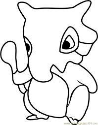 You can print or download these black and white colouring sheets easy. Cubone Pokemon Go Coloring Page For Kids Free Pokemon Go Printable Coloring Pages Online For Kids Coloringpages101 Com Coloring Pages For Kids