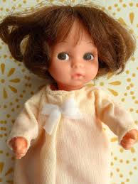 Original AMANDA JANE BABY Nightie From the 70s, for Most 7-8in/16-19cm  Dolls Like Ginny, Lori, Lottie, Mini American Girl, Miss Amanda Jane