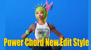 Dark power chord is a dark series outfit in battle royale that can be obtained by purchasing darkfire bundle. Power Chord Skin New Edit Style Fortnite Outfit Youtube