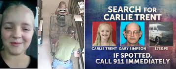 Gary Simpson's wife's message to missing girl Carlie Trent: 'Don't listen  to Uncle Gary'