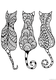 For boys and girls, kids and adults, teenagers and toddlers, preschoolers and older kids at school. Animal Zentangle Coloring Pages Zentangle Cats Printable 2020 233 Coloring4free Coloring4free Com