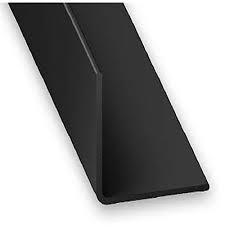 Cornière en acier laqué grise d'une longueur de 2 ou 3 mètres avec un pas de perforation de 50 mm. Corniere Pvc Noir 20 X 20 Mm 2 60 M Castorama