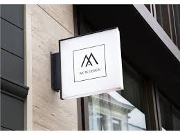 We Re Design Logo Mockup Fachadas De Lojas Placa De Loja Sinalizacao