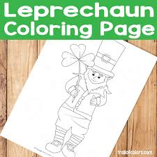 Free, printable coloring pages for adults that are not only fun but extremely relaxing. Adorable Leprechaun Coloring Page St Patrick S Day Free Printable Trail Of Colors