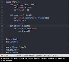 My original game has a set of cards (54). Build A Deck Of Cards With Oo Python By Anthony Tapias Medium