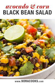 Black Bean Corn Tomato Salad Cilantro Black Bean Corn Avocado Salad With Cilantro And Maple Cumin Lime Vinaigrette Dressing Great Wi Bean Corn Avocado Salad Hearty Salad Recipes Corn Avocado Salad