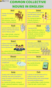 Common Collective Nouns In English Eslbuzz Learning English Collective Nouns English Grammar Learn English Words