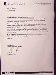 Forced To Work On King S Coronation Day Report Your Company To The Authorities News Rojak Daily