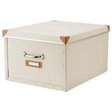 Ikea Fjalla Box With Lid Off White Suitable For Bulky Items Like Blankets Comforters And Games Easy To Pull Out And Lift As The Ikea Home Decor Design