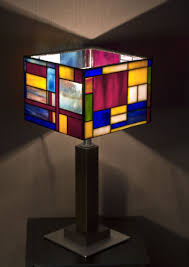 Stained Glass Lamp Mondrian Stained Glass Lamps Stained Glass Lamp Shades Stained Glass Light