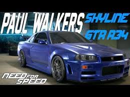 Need For Speed Heat Skyline Drift Build Nissan R34 R34 Skyline Need For Speed