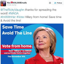 Your daily dose of fun! Fake Meme Ads Are Telling People To Text To Vote For Clinton