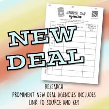 Sign, fax and printable from pc, ipad, tablet or mobile with pdffiller ✓ instantly. New Deal Alphabet Soup Worksheets Teaching Resources Tpt