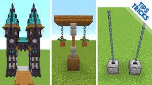 Chain is made out of chain. How To Build With Chains Minecraft 1 16 Building Tips Youtube