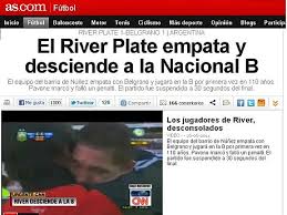 El descenso de river no se tapa ni ganando una libertadores ante boca. Soychile Cl Noticias De Todo Nuestro Pais