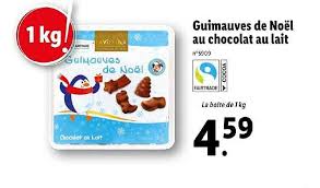 Offre Guimauves De Noel Au Chocolat Au Lait Chez Lidl