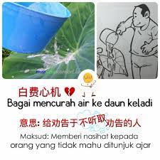 Bagai mencurah air kedaun keladi perbuatan yang tidak berfaedah 2. Mencurah Air Ke Daun Keladi Sal Kaa