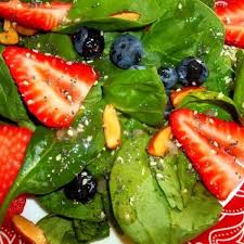 Strawberry Blueberry Spinach Salad Dressing Recipe Blueberry Spinach Salad Blueberry Spinach Spinach Salad Dressing