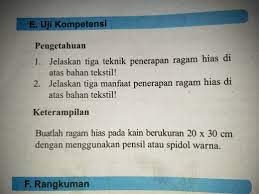 Maybe you would like to learn more about one of these? 1 Jelsakan Tiga Teknik Penerapan Ragam Hias Di Atas Bahan Tekstil 2 Jelsakan Tiga Manfaat Brainly Co Id