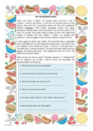 My Favourite Food Worksheet Free Esl Printable Worksheets Made By Teachers My Favorite Food English Food Favorite Recipes
