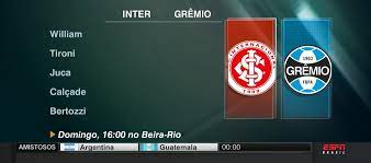 Aquela partida em que os jogadores vão focar mais na evento: Internacional X Gremio Veja Os Palpites Da Imprensa Para O Gre Nal