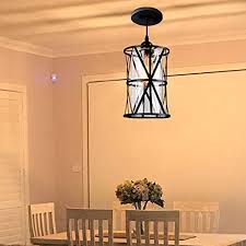 Start by taking the flashlight and peeking beside the fixture no worries, if you have enough wire and chain, you can simply swag your light fixture by installing a ceiling hook. Hmvpl Pendant Lighting Fixtures Black Farmhouse Hanging Chandelier Lights With Glass Shade Mini Industrial Ceiling Farmhouse Goals
