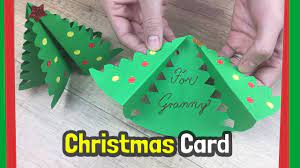 You can do this by covering it up with grass, moss, and pine leaves. Christmas Tree Diy Gift Card Very Easy To Make With Kids Youtube
