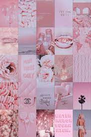 Pink Collage Wall Decor Collage Pink Pink Aesthetic Wall Etsy Pink Wallpaper Iphone Pink Tumblr Aesthetic Wall Collage Decor