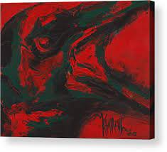 Westelm.com has been visited by 100k+ users in the past month Angry Bird Bird Abstract Painting Acrylic Print By Khairzul Mg
