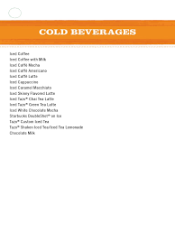 Memorize what goes in what drinks and how many shots of espresso or pumps of syrup for each size. Beverage Resource Manual 05 Recipe Cards Cold Pdf Starbucks Drink