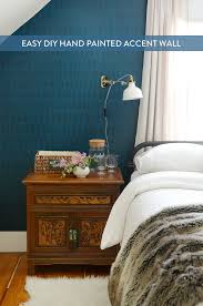 How To Easy Diy Hand Painted Brushstroke Accent Wall Bedroom Wall Designs Accent Wall Bedroom Accent Wall Paint