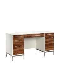 Office minimalist meets sophistication withoffice minimalist meets sophistication with the walden desk with 5 drawers. Sauder Vista Key Executive Desk Oak Acacia Office Depot
