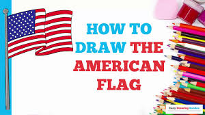 So imagine how challenging it can be if you also need to create a flag that is floating around and made in this case, you will draw an american flag using simple lines and a couple of. How To Draw The American Flag In A Few Easy Steps Drawing Tutorial For Kids And Beginners Youtube