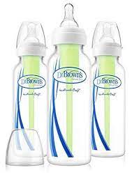 Amazon Com Dr Brown S Options Narrow 3 Pack Clear 8 Ounce Baby