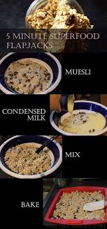 5 Minute Superfood Flapjack Recipe Flapjack Recipe Milk Recipes Food
