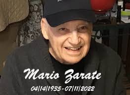 Mario Ali Zarate Obituary July 11, 2022