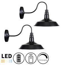 Shop for battery operated wall lights at walmart.com. Battery Wireless Gooseneck Stem Wall Sconce Remote Dimmable Led 10 Sh Nunu Lighting
