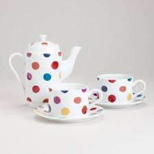 Polka Dot Tea For Two Set Contemporary Tea Sets By Cost Plus World Market Houzz Contemporary Tea Sets Tea Pots Tea Set
