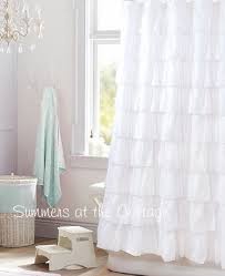 Get the best deals on lace shower curtains. Shabby Chic Beach Cottage Shower Curtains White Ruffles Pink Roses Crystal Shower Curtain Hooks