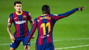 Antoine griezmann (barcelona) left footed shot from the left side of the box to the top right corner. Nachster Ruckschlag Fur Fc Barcelona Ex Bvb Profi Dembele Rettet Punkt Gegen Eibar Sportbuzzer De
