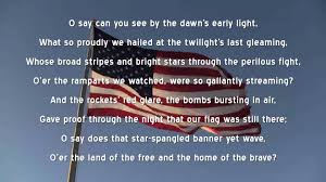 The Land Of The Free And The Home Of The Brave Lyrics The Star Spangled Banner Is The National Anthem Of The United States In Honor Of Memorial Day He National Anthem Words American Anthem Lyrics Anthem Lyrics