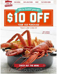 10 Off 50 At Joes Crab Shack Joe Crab Shack Crab Crab Shack