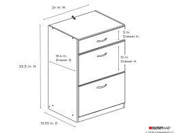 Dimensions 36 H X 24 W X 19 D 3 Drawer Base Cabinet Base Cabinets Drawers Closetmaid