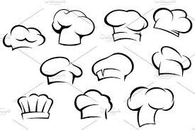 White Chef Hats Toques And Caps Chefs Hat Cartoon Chef Cartoon Styles