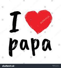 Love Papa Greetings Fathers Day: стоковая векторная графика (без  лицензионных платежей), 632660402 | Shutterstock