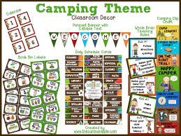 Camping Theme Classroom Bundle Church Theme Ideas