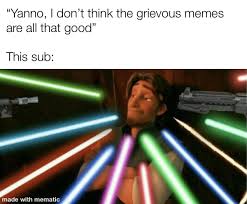 General kenobi you are a bold one! Revolutions Require Martyrs R Prequelmemes General Grievous Lightsabers Know Your Meme