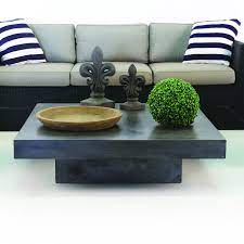 Blok Square Concrete Coffee Table Patio Furniture Teak Warehouse Teak Outdoor Furniture Outdoor Furniture Collections Coffee Table